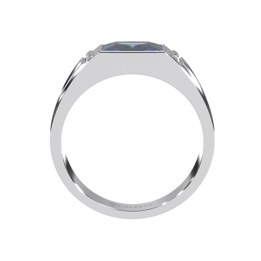 Aquamarine Ring  HAmi In Silver