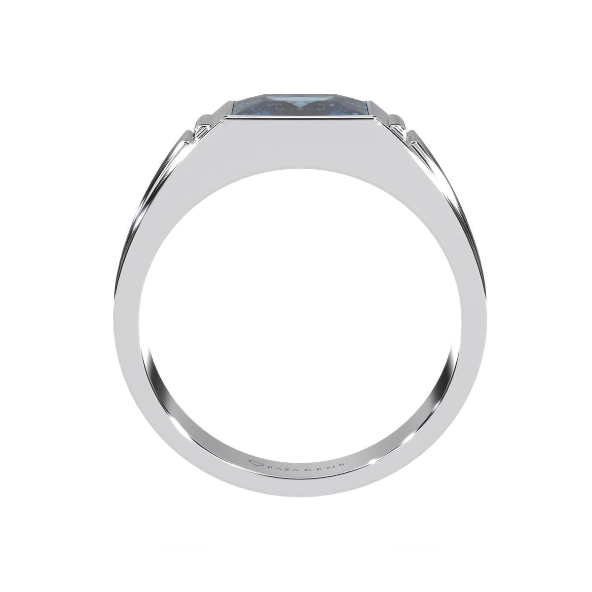 Aquamarine Ring  HAmi In Silver
