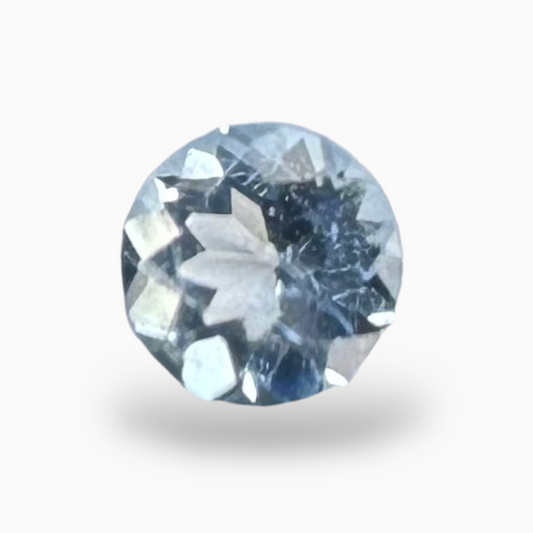 Natural Aquamarine Stone 0.23 Carats SkyBlue Color Round Shape Size 4mm