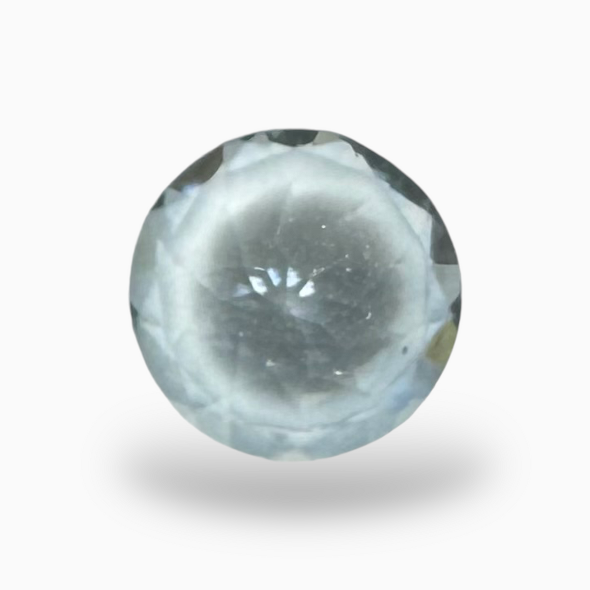 Natural Aquamarine Stone 1.23 Carats SkyBlue Color Round Shape Size 7mm