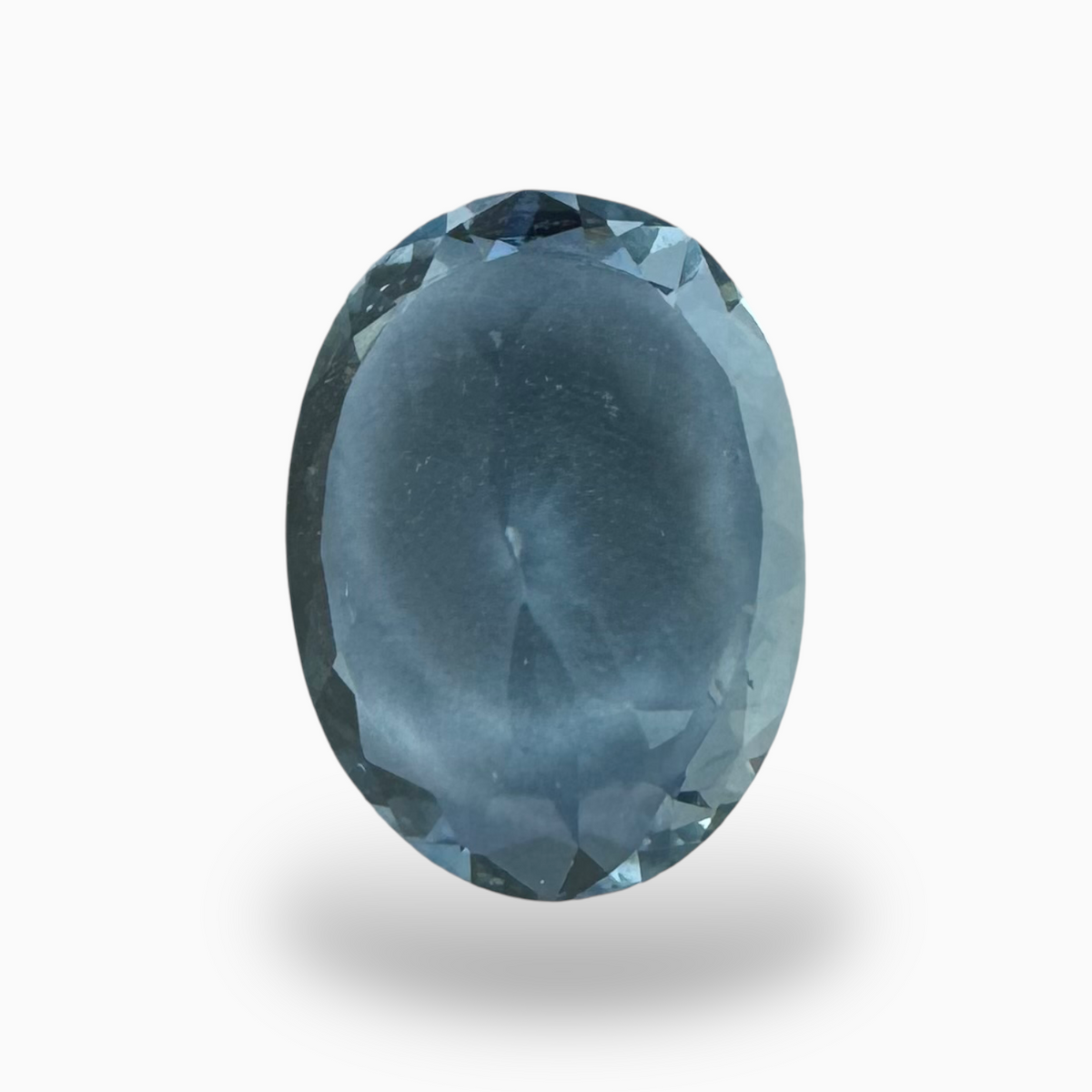 Natural Aquamarine Stone 4.94 Carats Oval Shape 12.3 x 9.8 mm