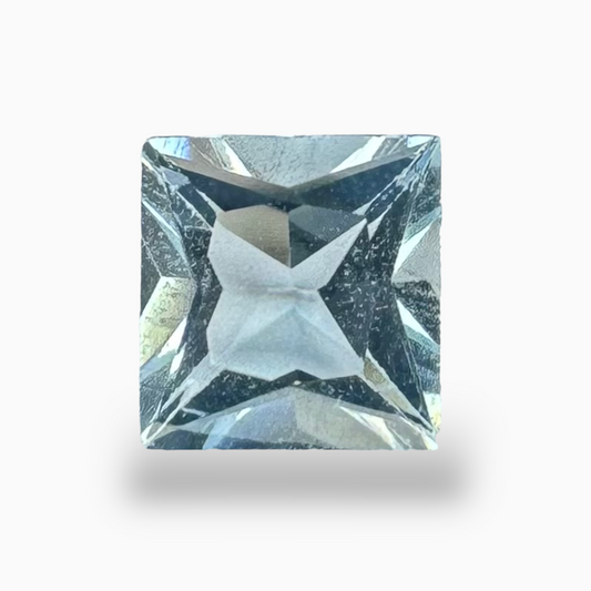 Natural Aquamarine Stone 0.54 Carats SkyBlue Color Princess Cut Shape Size 5mm