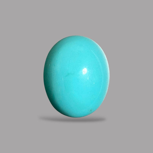 Arizona Turquoise Stone Oval Cabochon 14.13 Carats 17.5 x 13.1 x 10.7 mm