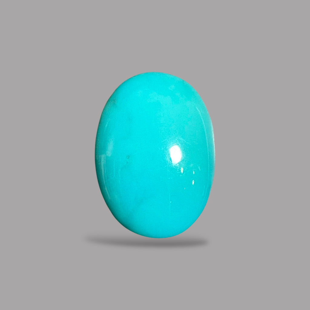 Arizona Turquoise Stone Oval Cabochon 15.11 Carats 19.7 x 13.7 x 7.6 mm