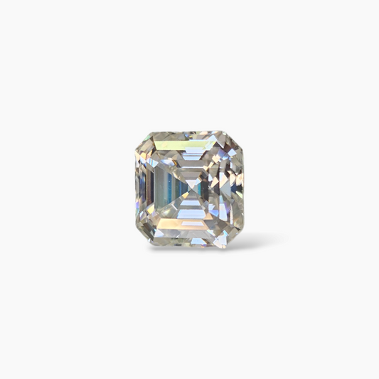 Asscher Cut Moissanite Diamond in 4 Carats with 9mm Size