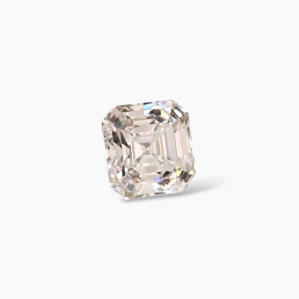 Asscher Cut Moissanite Diamond in 4 Carats with 9mm Size