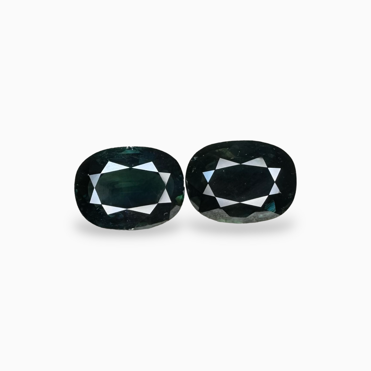 Australian Blue Sapphire Stone Oval  Pair in 10.3 Carats