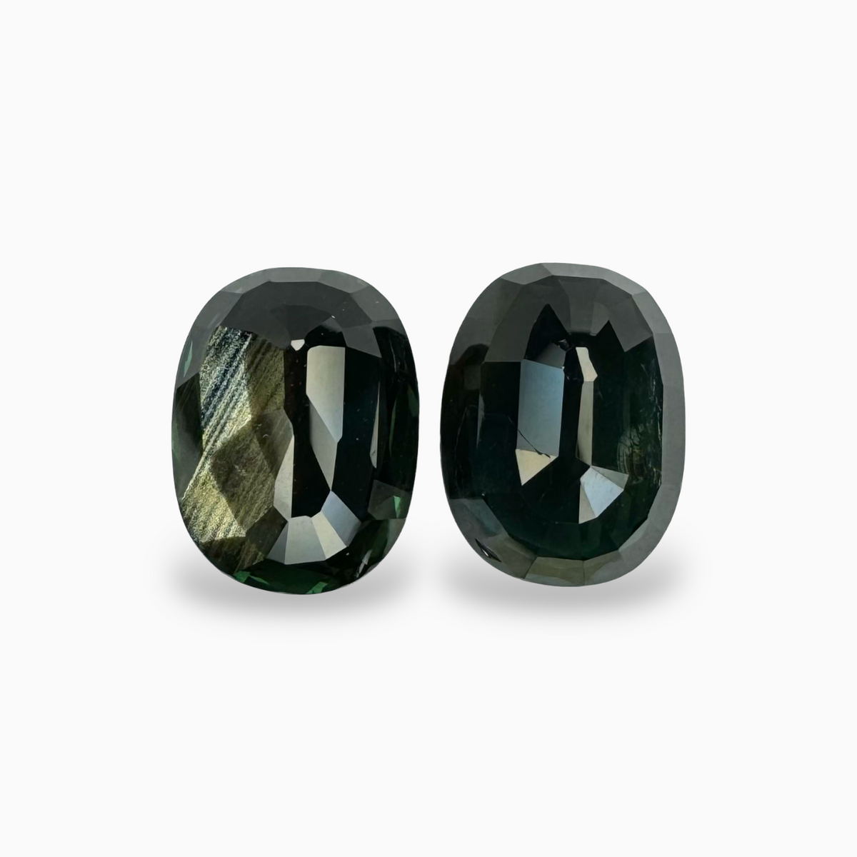 Australian Blue Sapphire Stone Oval  Pair in 10.3 Carats