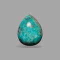 Authentic Turquoise Pear Cabochon 3.69 Carats 12.2 x 9.5 x 5.1 mm From Iran