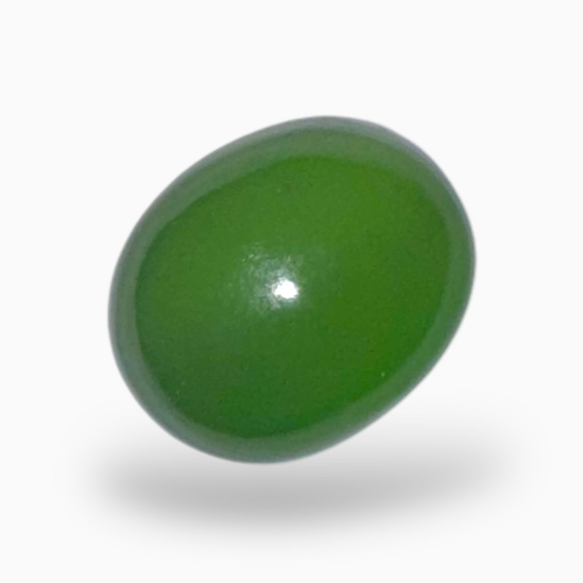 Natural Green Aventurine Stone in Oval Shape 10.2 Carats Size 14X11.5mm Indian Origin