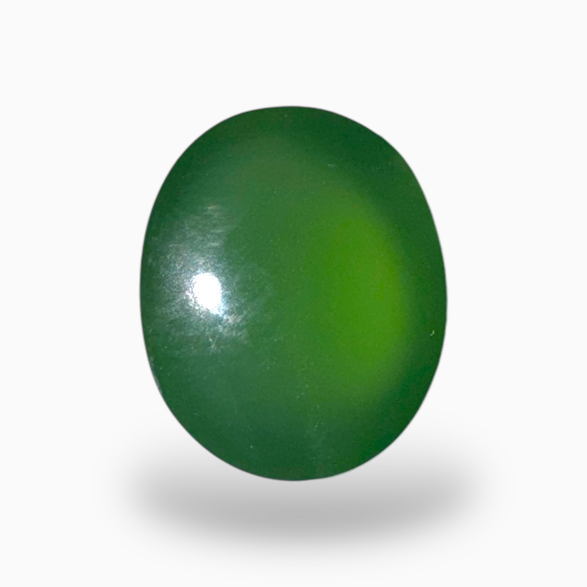 Natural Green Aventurine Stone in Oval Shape 10.2 Carats Size 14X11.5mm Indian Origin