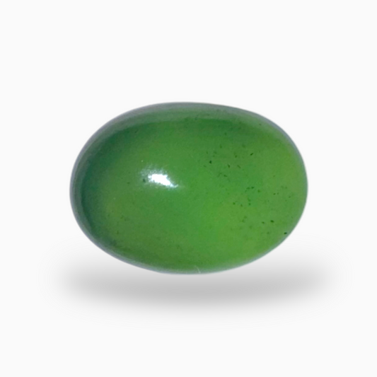 Natural Green Aventurine Stone in Oval Shape 5.46 Carats Size 12.5X9mm Indian Origin