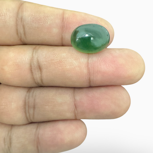 Natural Aventurine Stone in Oval Shape 9.23 Carats Size 16X12mm Indian Origin