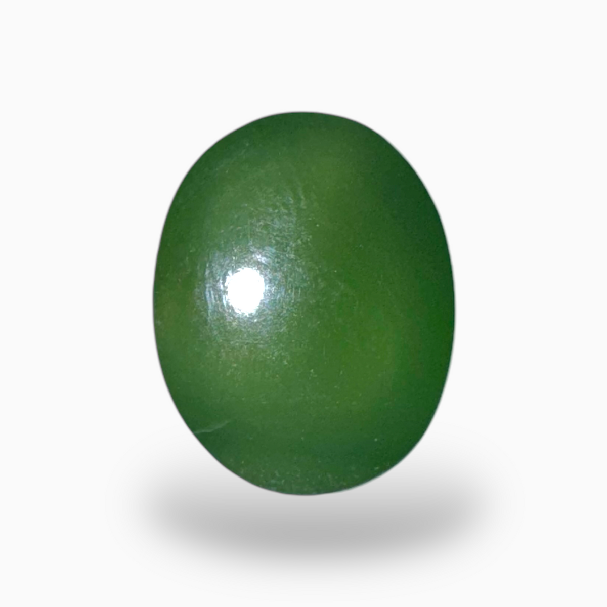 Natural DarkGreen Aventurine Stone in Oval Shape 9.47 Carats Size 14X11mm Indian Origin