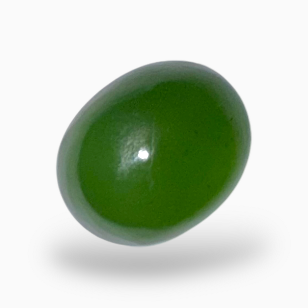 Natural DarkGreen Aventurine Stone in Oval Shape 9.47 Carats Size 14X11mm Indian Origin