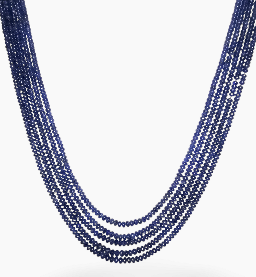 Blue Sapphire Gemstone Beads 288 Carats 2-4.5mm Round Shape