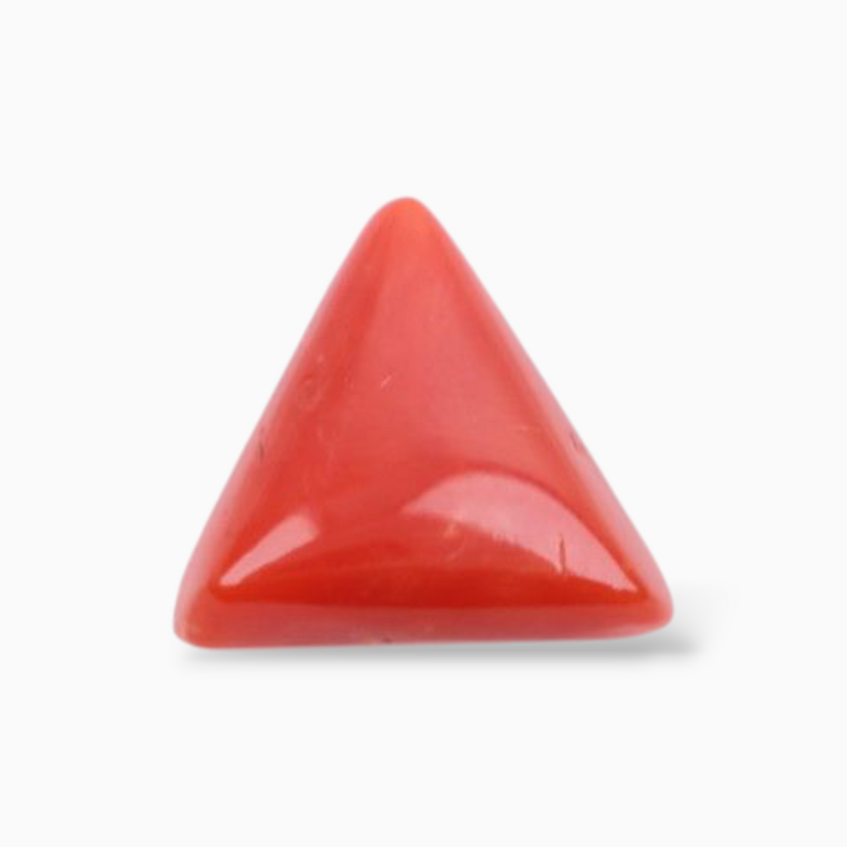 Best Buy Coral  For Sale 3.22 Carats Triangle Shape Size 10mm