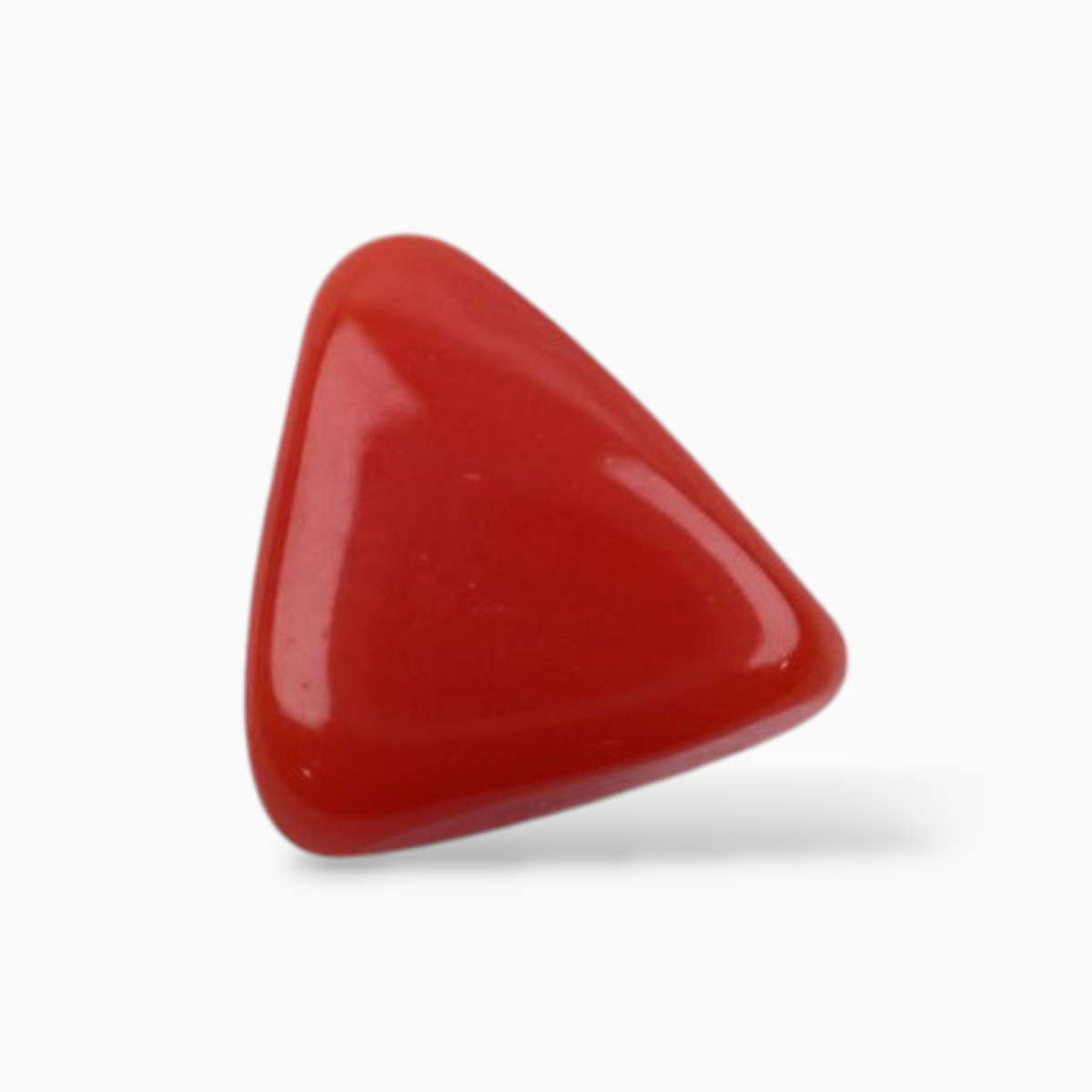 Best Coral Stone For Sale 2.05 Carats Triangle Shape Size 7.6mm