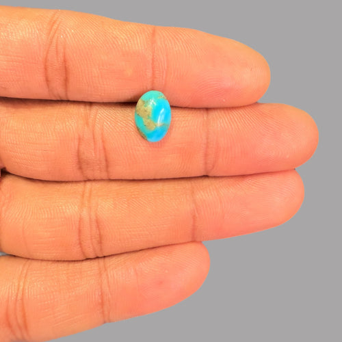 Best Firoza Stone 2.10 Carats 11 x 7.7 x 3.9 mm in Oval