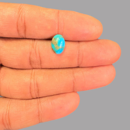 Best Firoza Stone 2.10 Carats 11 x 7.7 x 3.9 mm in Oval