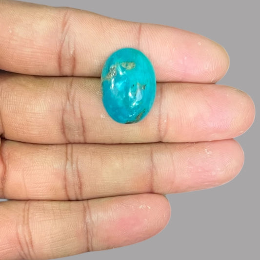 Best Quality Feroza Stone 10.05 Carats 21.4 x 15.7 x 5 mm in Oval