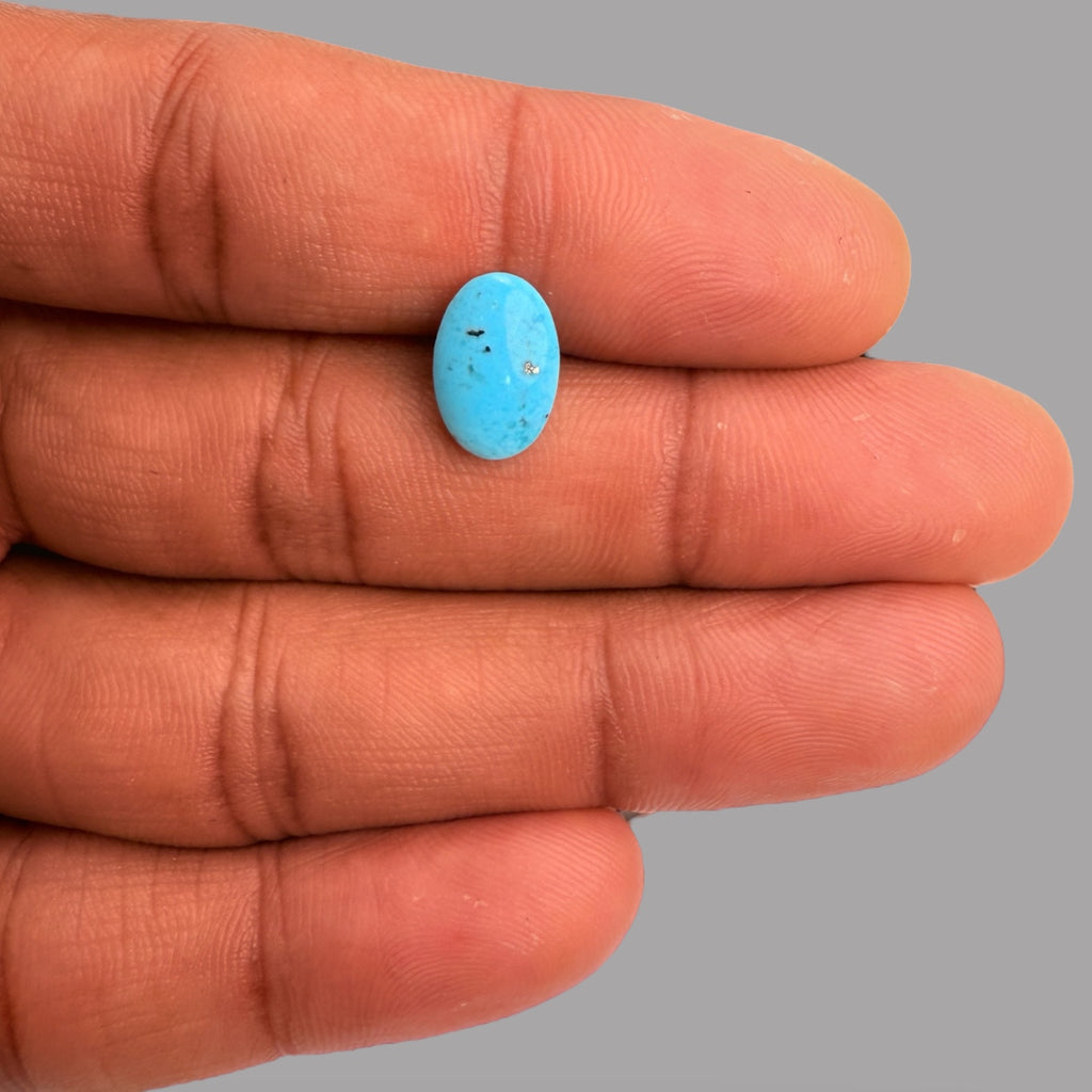 Best Quality Feroza Stone 2.25 Carats 12 x 8 x 3.2 mm in Oval