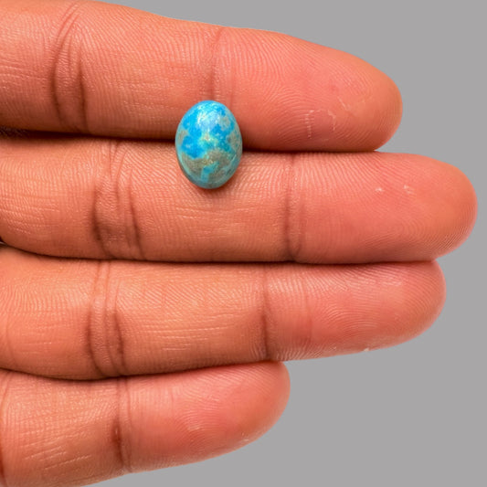 Best Turquoise 3.47 Carats 12 x 9.1 x 5.8 mm in Oval
