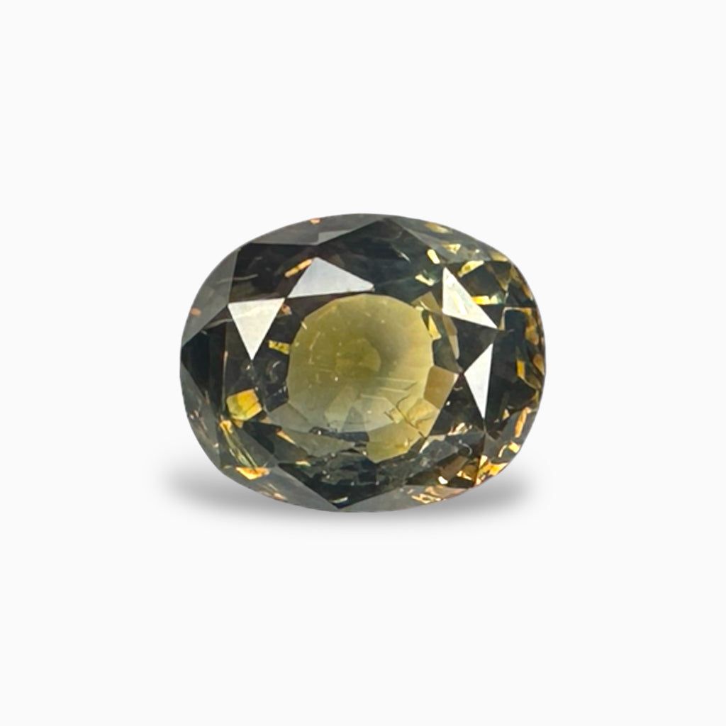 Bi-Color Sapphire Oval Cut: 3.47 Carats from Srilanka