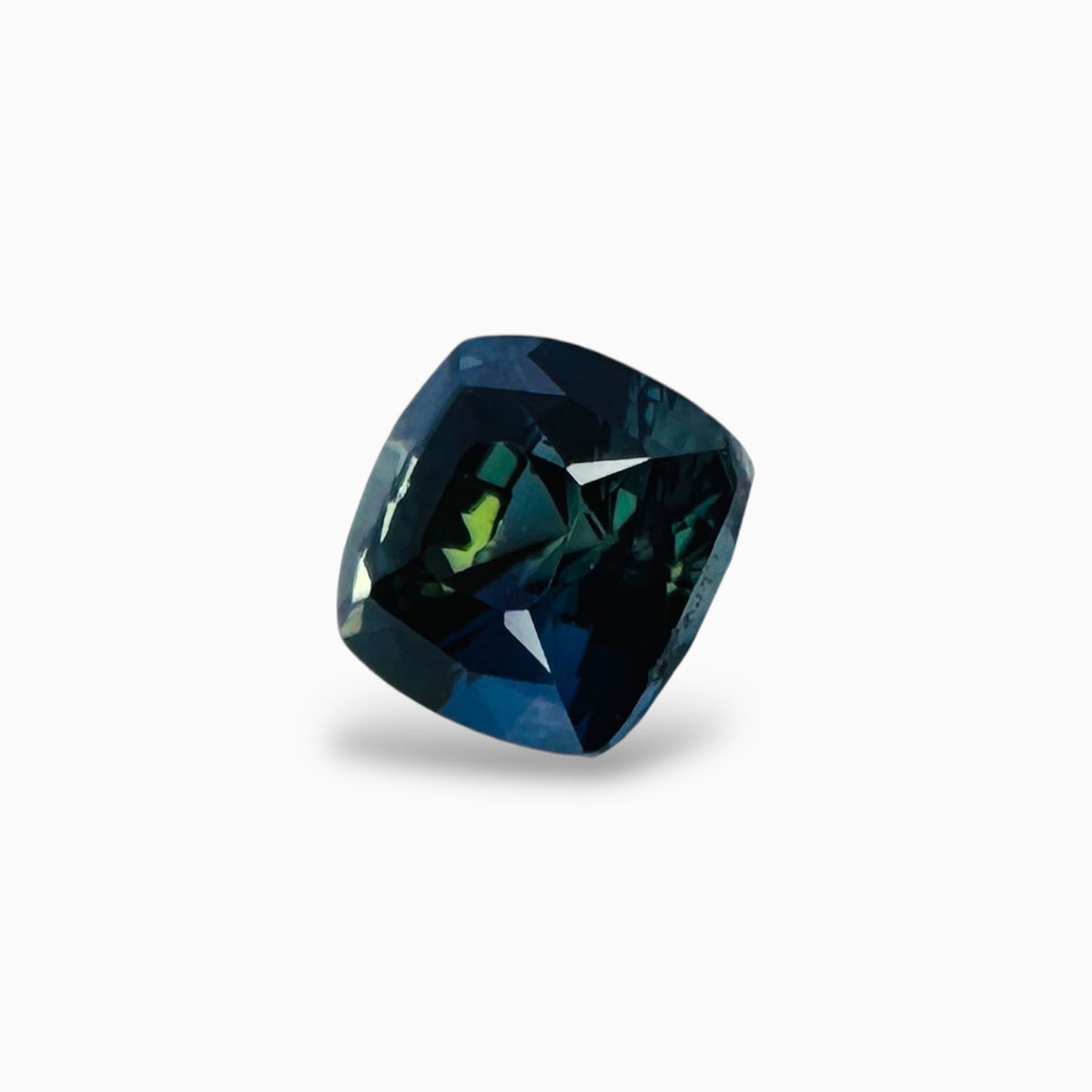 Bi Color Sapphire Stone Square Cushion 1.06 Carats 5.3 mm