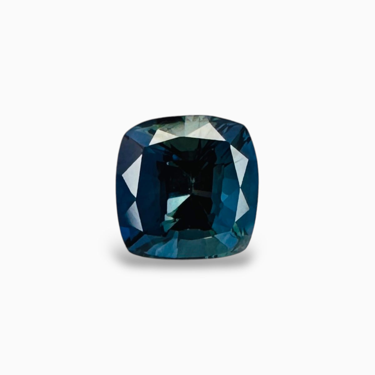 Bi Color Sapphire Stone Square Cushion 1.06 Carats 5.3 mm