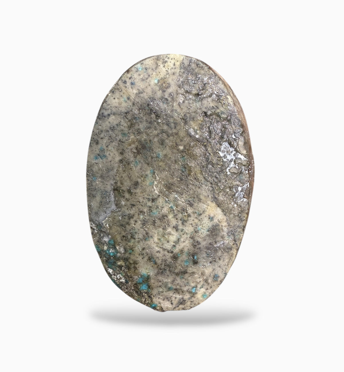 Big Shajri Feroza Stone 444.67 Carats (Natural Turquoise ) with Pyrite Spots from iran
