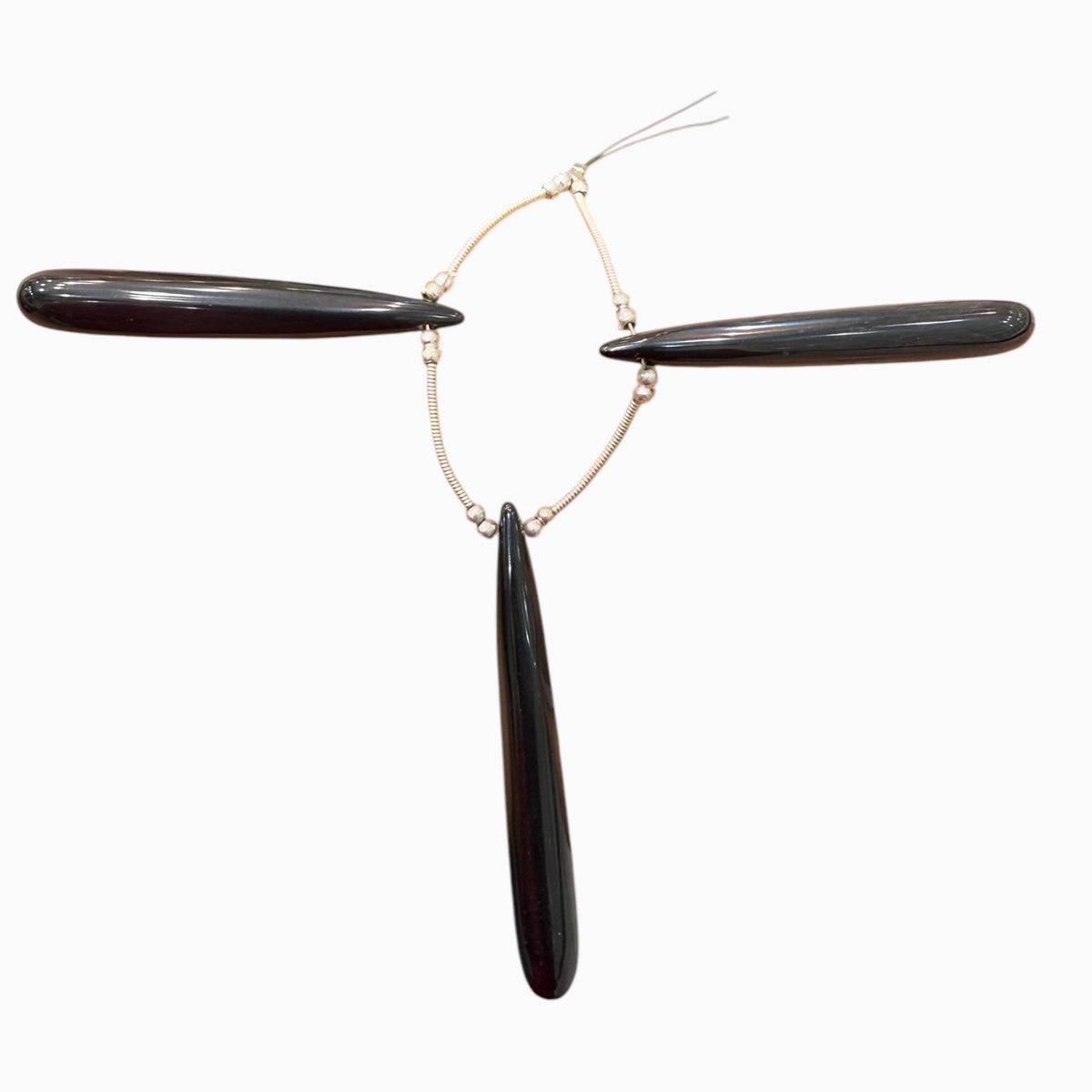 Black Onyx Long Drops For Jewellery From 5 - 25 Carats 5 - 50 mm