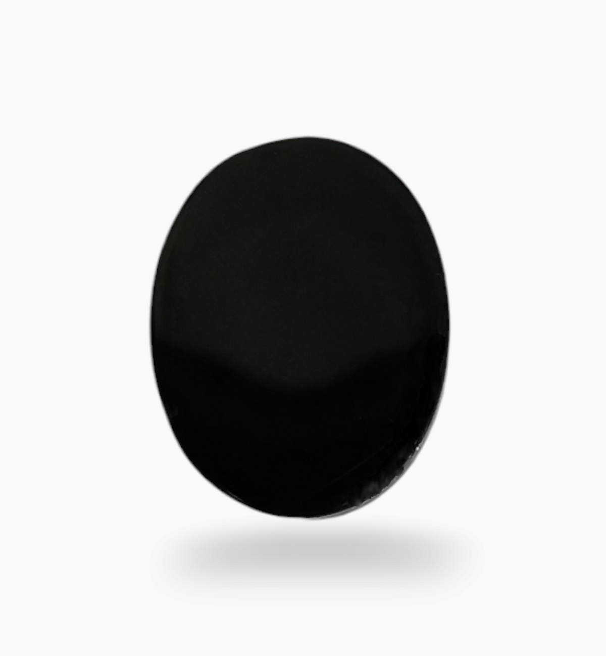 Natural Black Onyx Stone 2.26 Carats Oval Cabochon Size 9X7mm