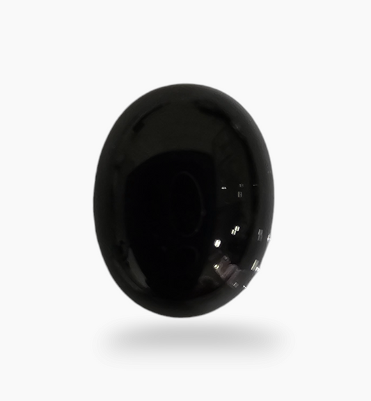 Natural Black Onyx Stone 2.26 Carats Oval Cabochon Size 9X7mm