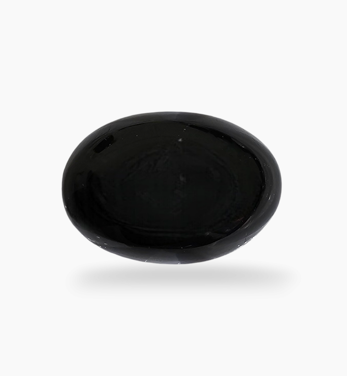 Natural Black Onyx Stone 30.67 Carats Oval Cabochon Size 20.3X10.5mm