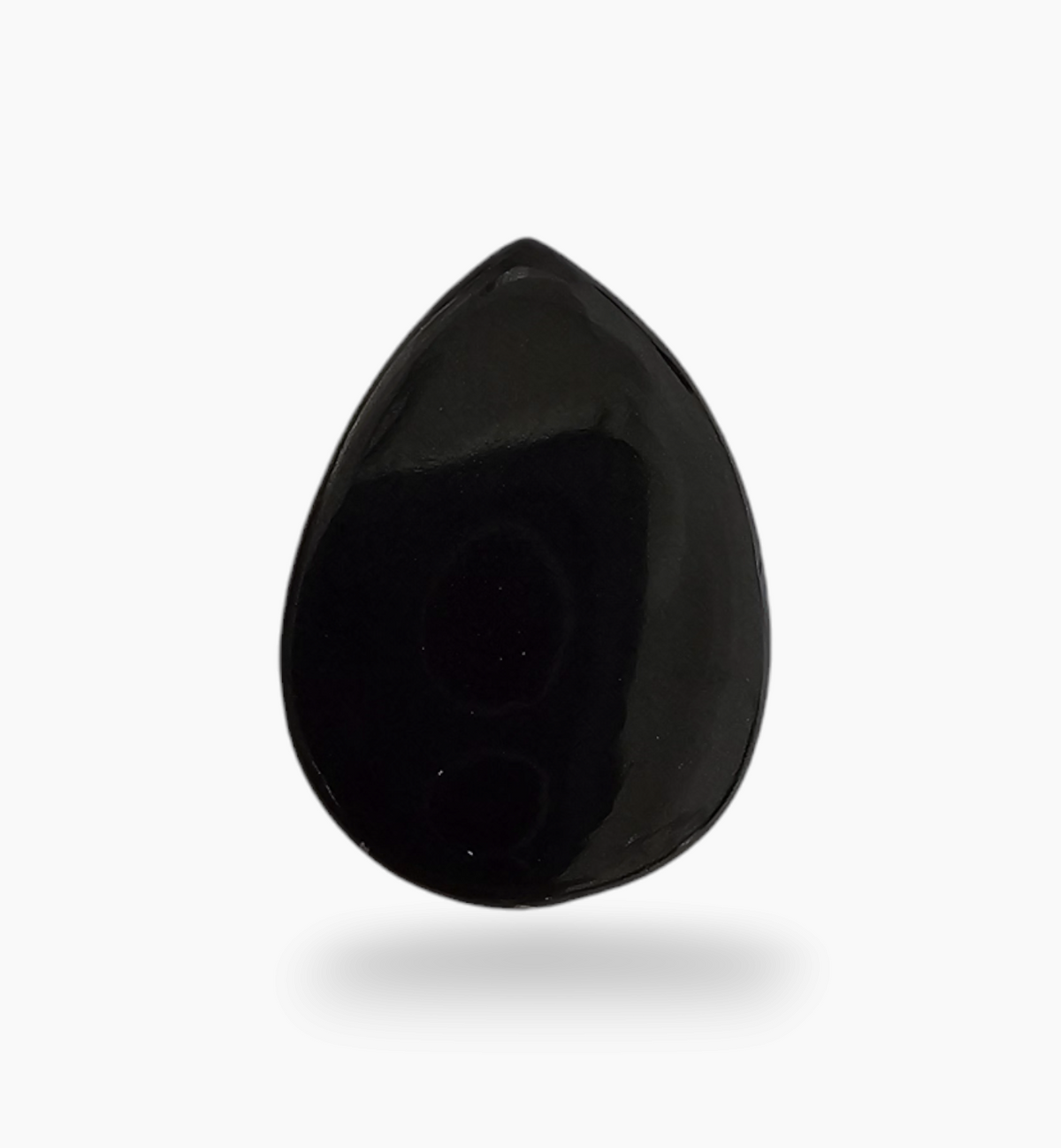 Natural Black Onyx Stone 14.21 Carats Pear Cabochon Size 18.2X13.2mm