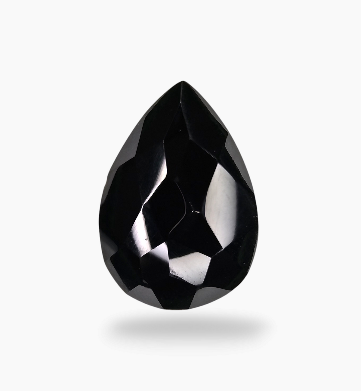 Natural Black Onyx Stone 18.11 Carats Pear Size 25X10.8mm