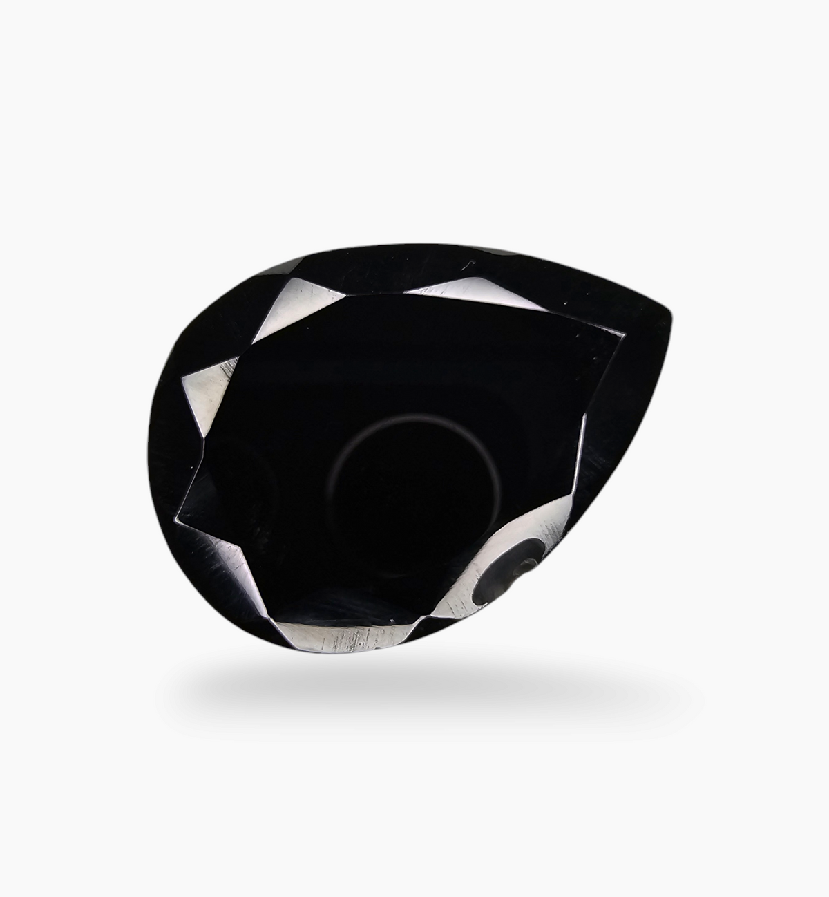 Natural Black Onyx Stone 18.11 Carats Pear Size 25X10.8mm