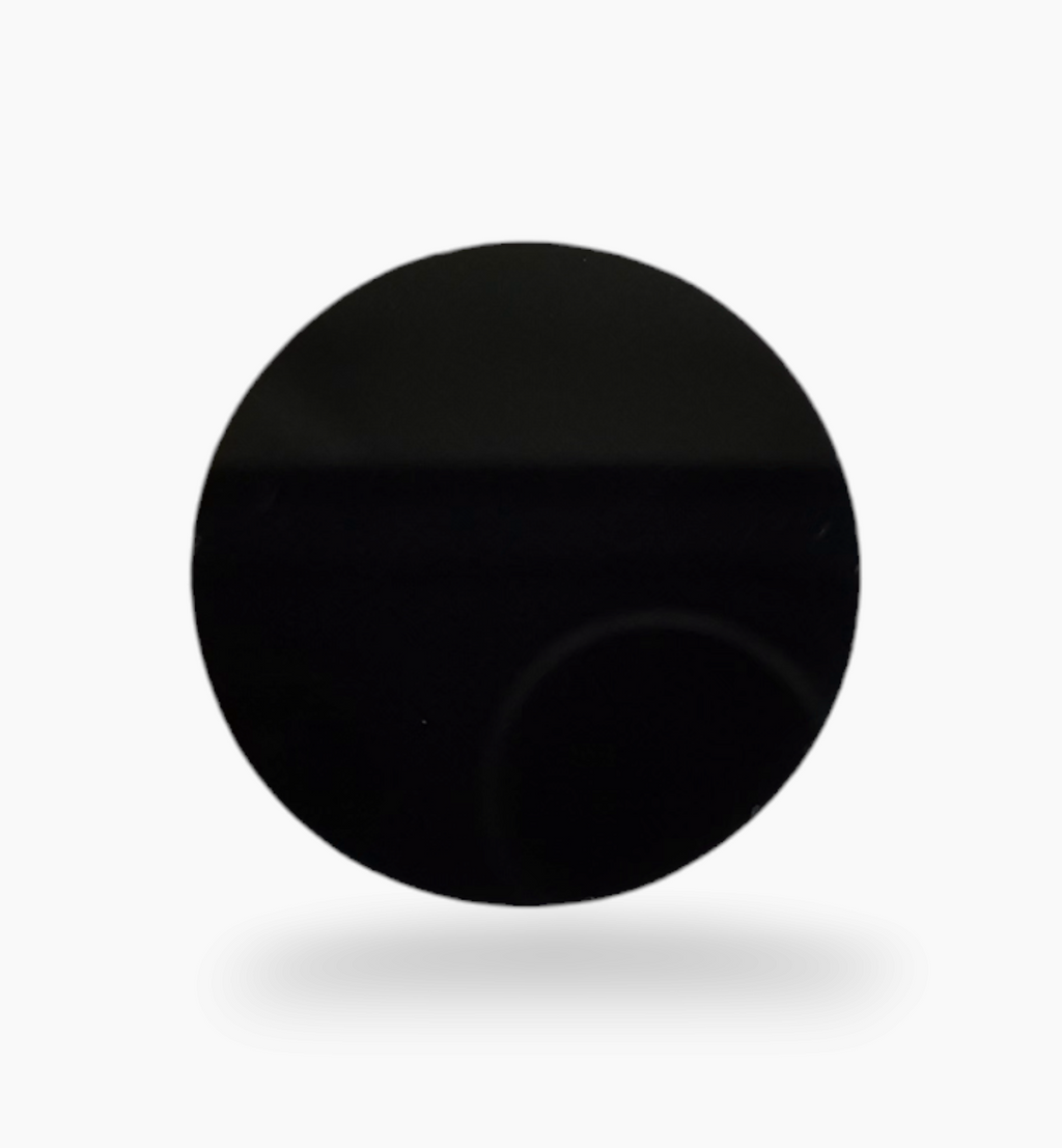 Natural Black Onyx Stone 4.30 Carats Round Flat Size 4.5X4.5mm