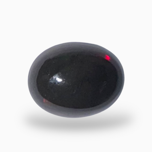 Natural Black Ethiopian Opal Stone 1.18 Carats Oval Cabochon Shape Size 9X7mm