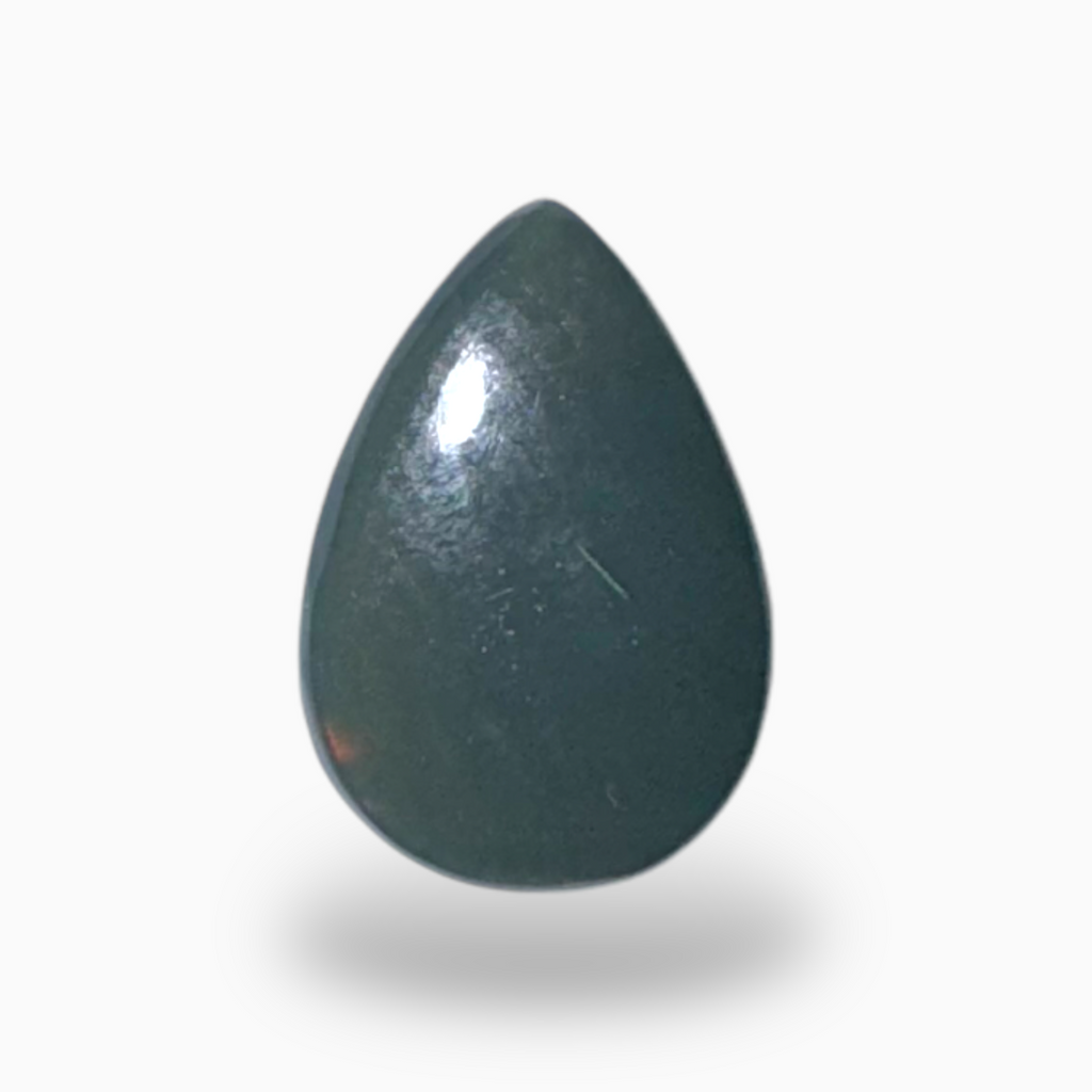 Natural Black Ethiopian Opal Stone 0.96 Carats Pear Cabochon Shape Size 9X6mm
