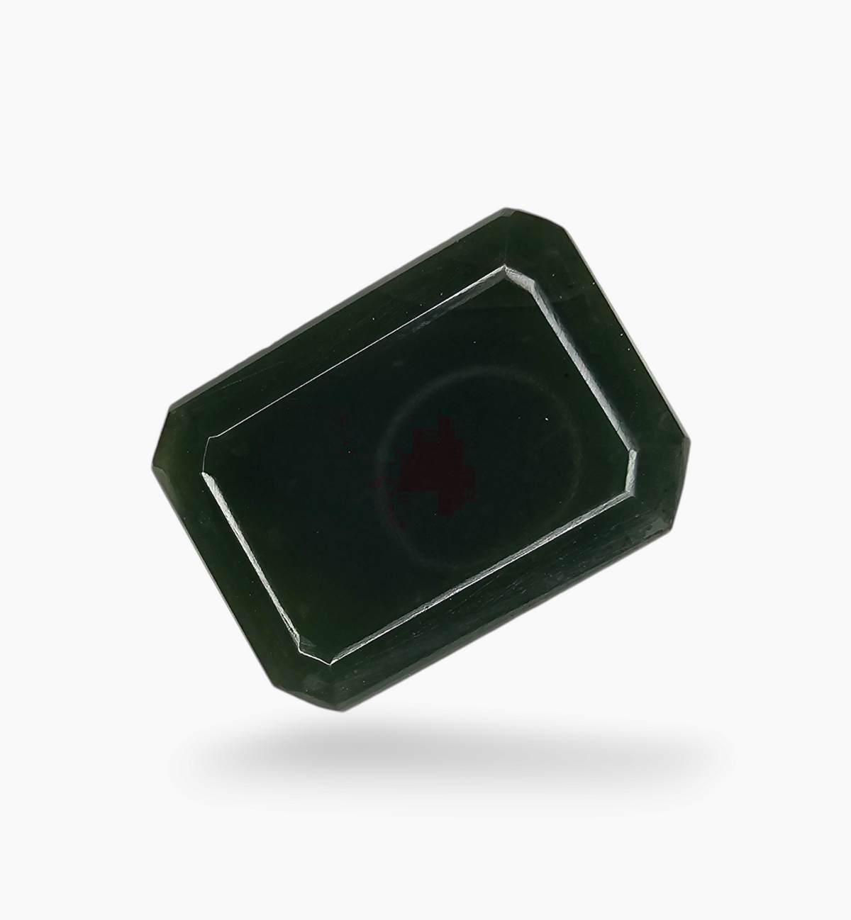 Natural Bloodstone 11.22 Carats Emerald Cut Shape Size 17.5X13mm