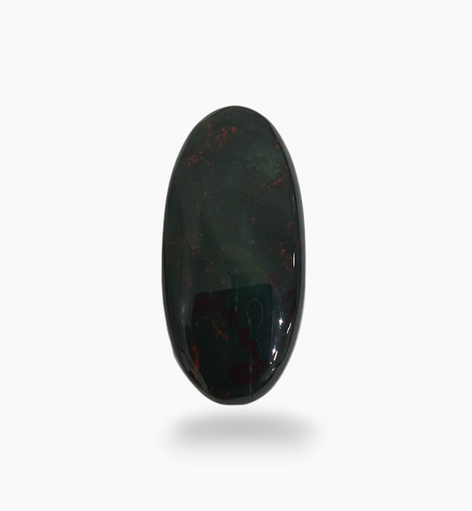 Natural Bloodstone 53.16 Carats Oval Cabochon Shape Size 45X20mm