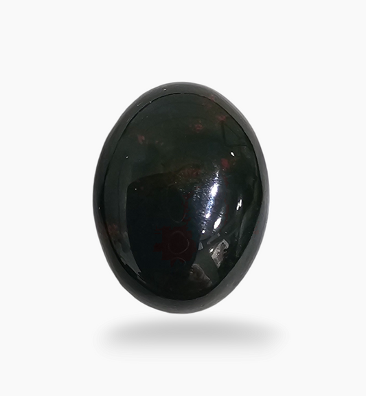 Natural Bloodstone 8.06 Carats Oval Cabochon Shape Size 14.5X10.8mm