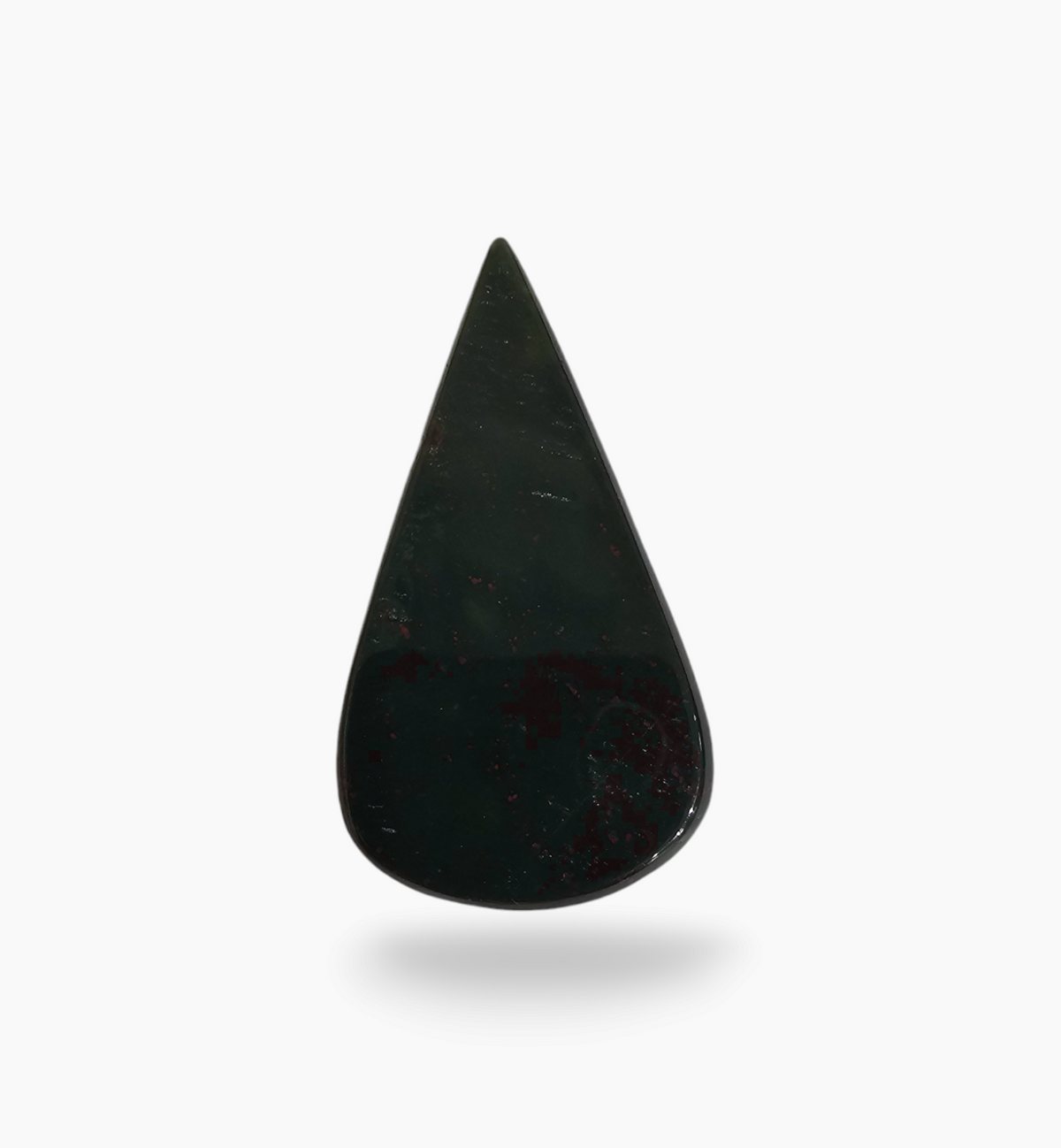 Natural Bloodstone 74.59 Carats Pear Cabochon Shape Size 45X20mm
