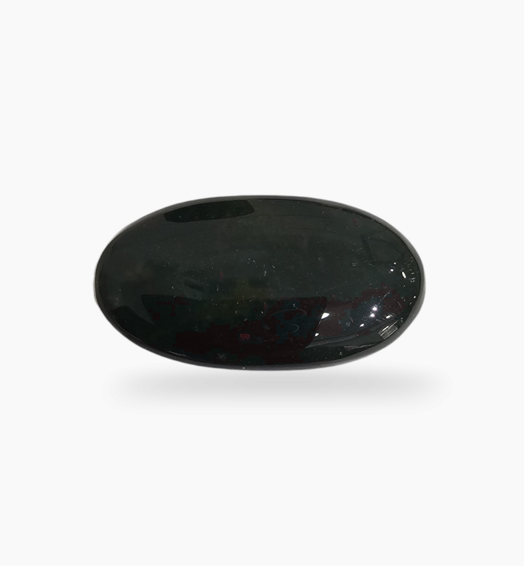 Natural Bloodstone 49.06 Carats Oval Cabochon Shape Size 40X20mm