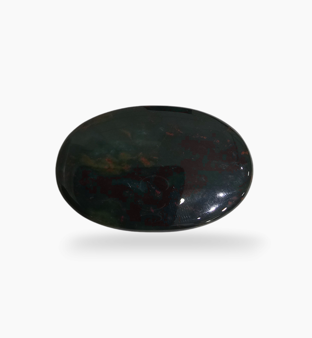 Natural Bloodstone 62.12 Carats Oval Cabochon Shape Size 40.5X30mm