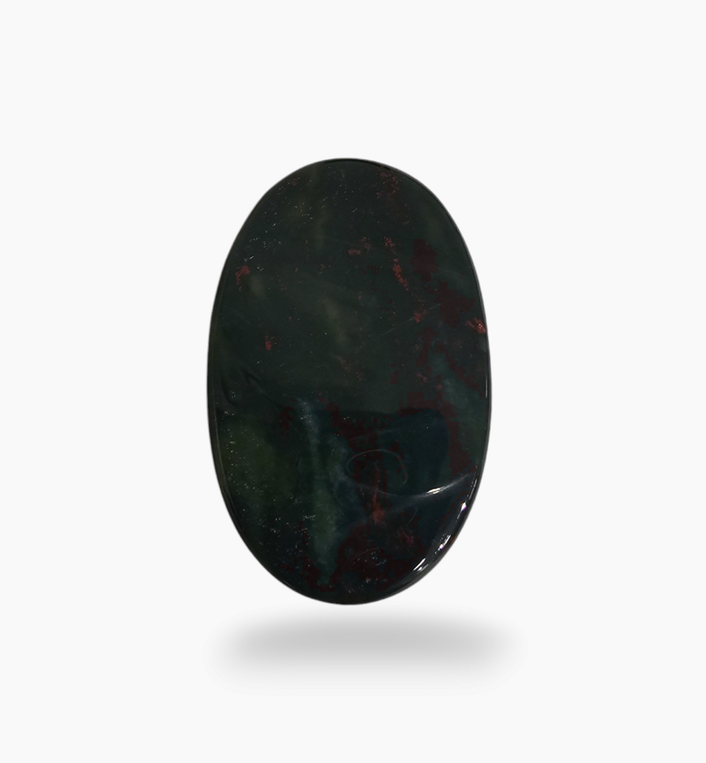 Natural Bloodstone 62.12 Carats Oval Cabochon Shape Size 40.5X30mm