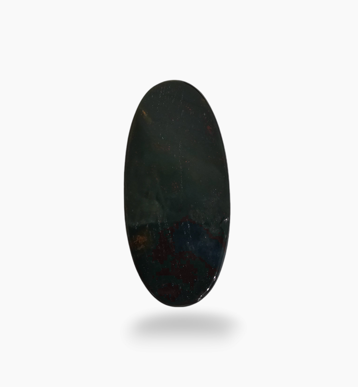 Natural Bloodstone 63.84 Carats Oval Cabochon Shape Size 50.5X20.5mm
