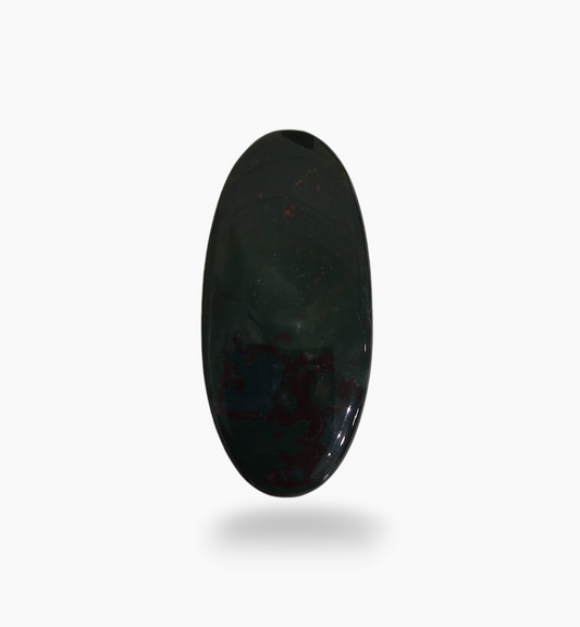 Natural Bloodstone 63.84 Carats Oval Cabochon Shape Size 50.5X20.5mm